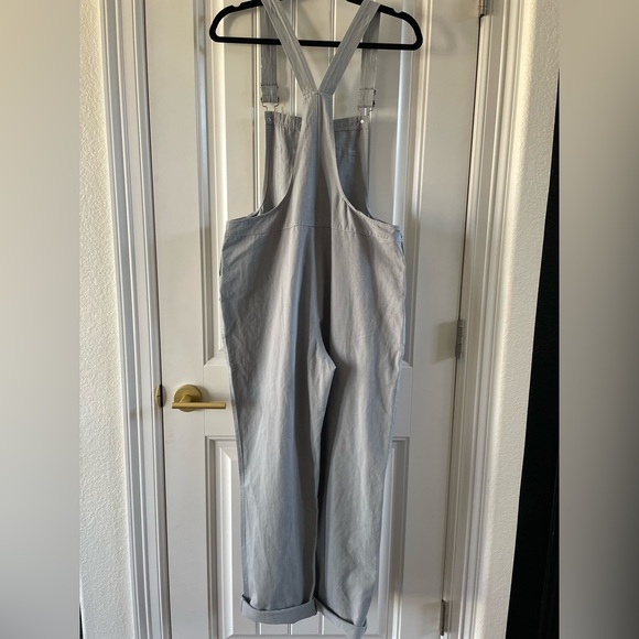 &merci Light Blue Gray Casual Relaxed Cotton Overalls | NWT | Medium - Picture 4 of 6